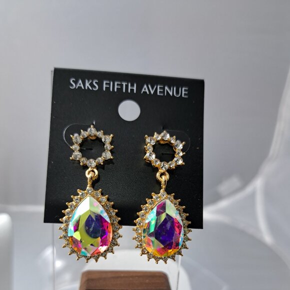 Saks Fifth Avenue Iridescent Earrings - Picture 2 of 2